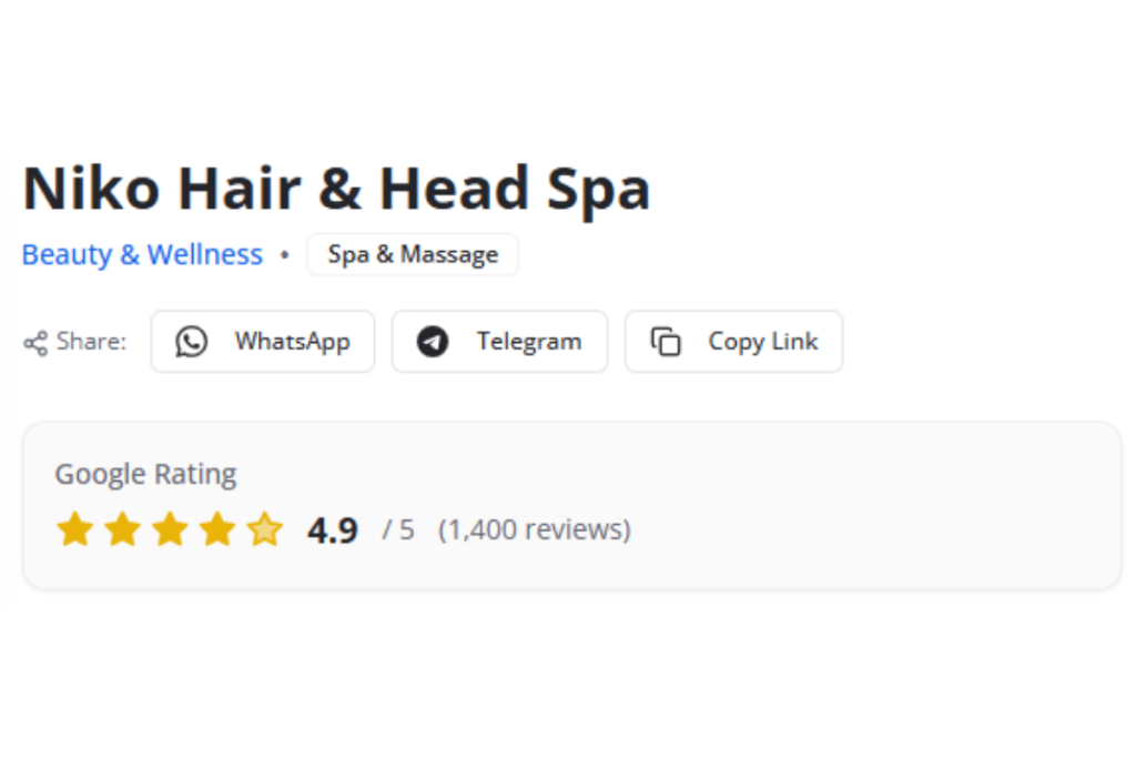 Niko Head Spa Review